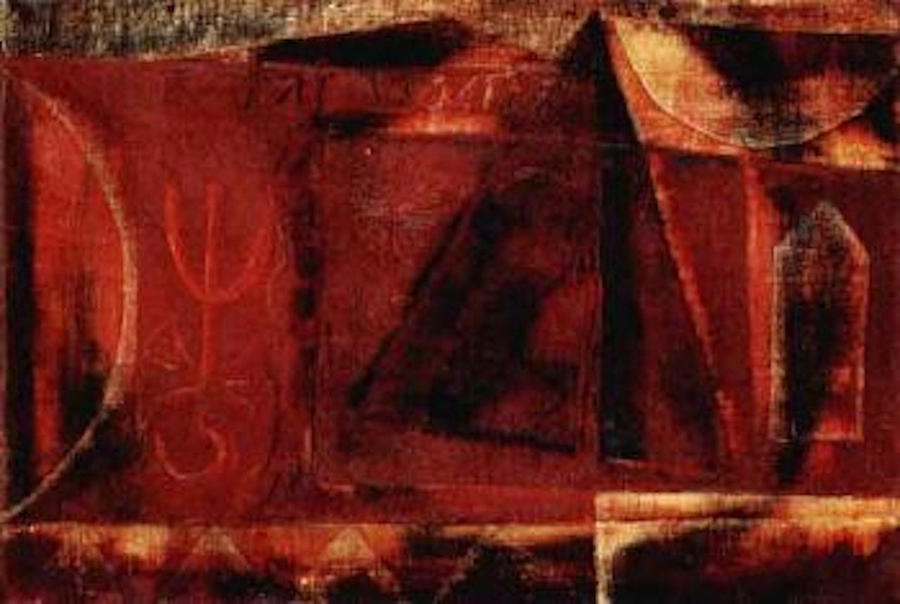 The sign on the wall by Jagdish Swaminathan