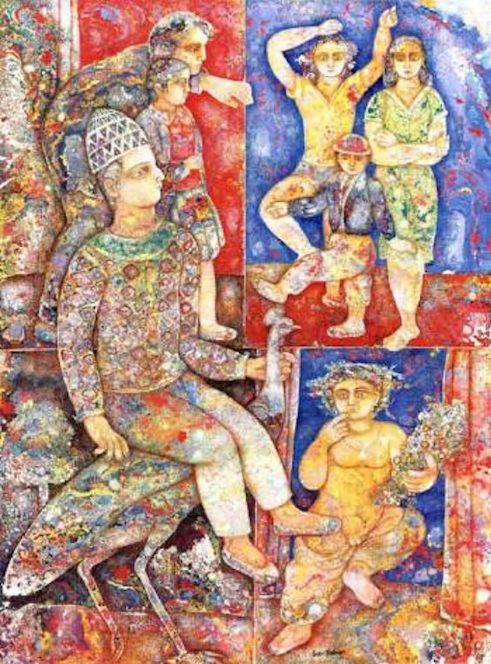 Wondering on the summer evening by Sakti Burman