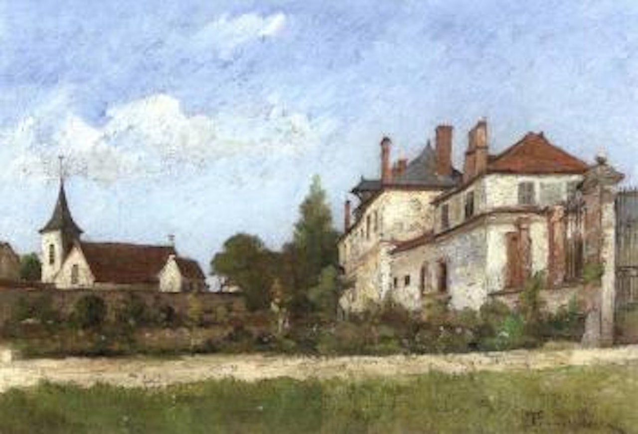 Entry of the castle by Paul Désiré Trouillebert