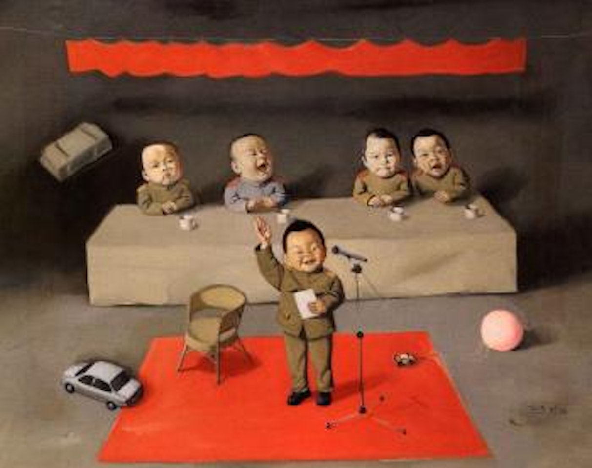 Children in meeting by Tang Zhigang