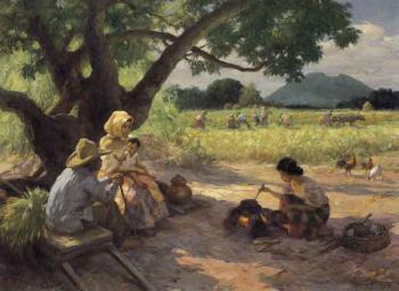 Noonday meal by Fernando Amorsolo