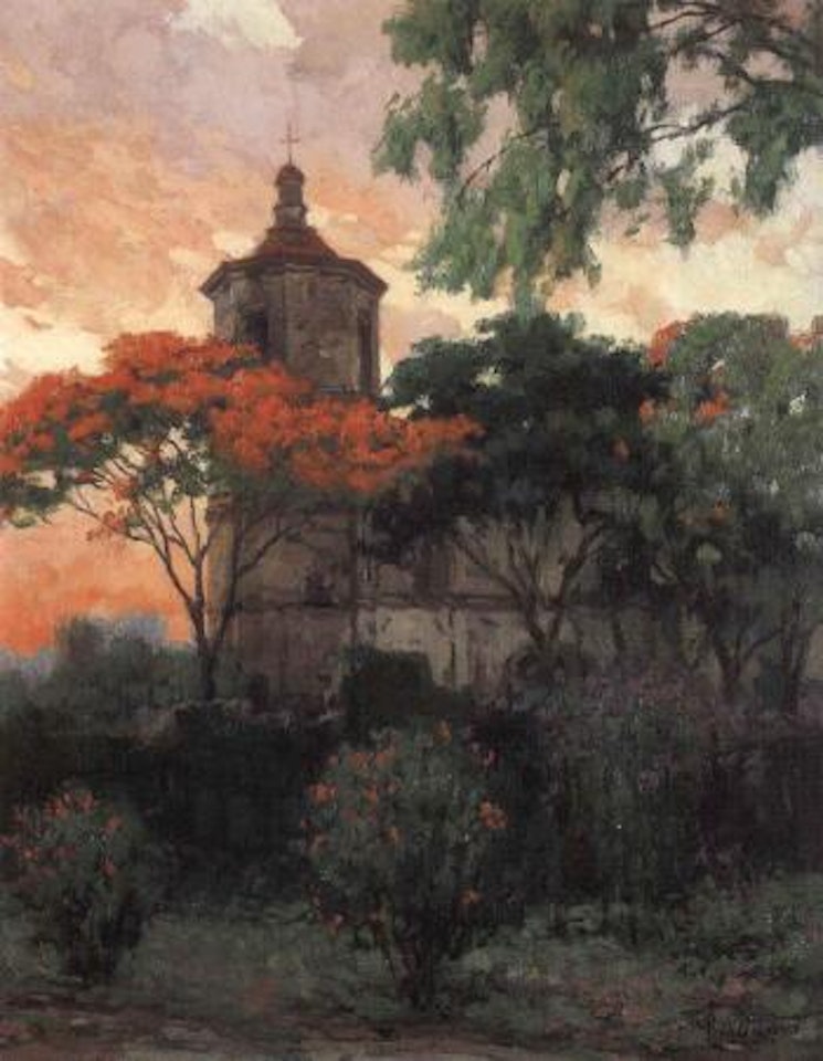 Polo Church by Fernando Amorsolo
