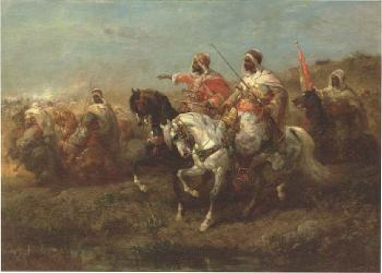 The skirmish by Adolf Schreyer