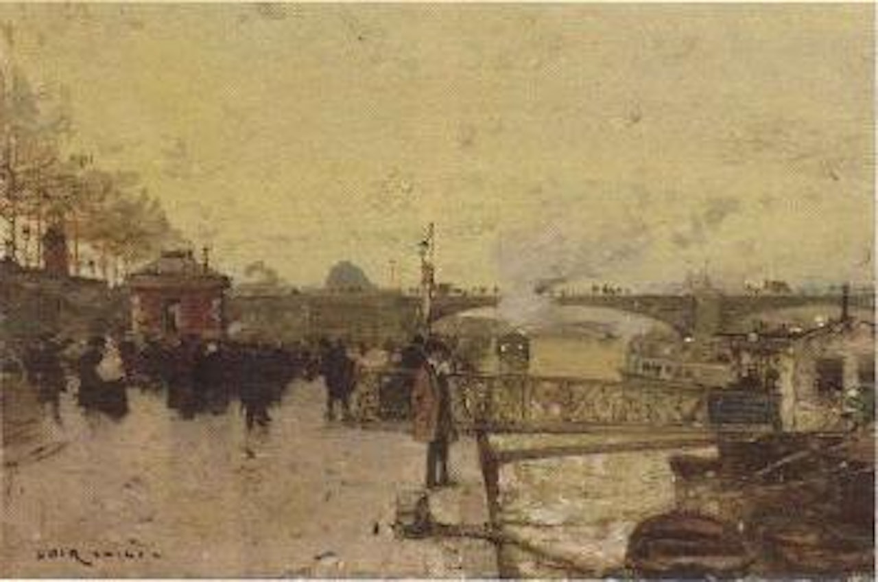 Sur les quais pres du Pont Neuf by Luigi Loir