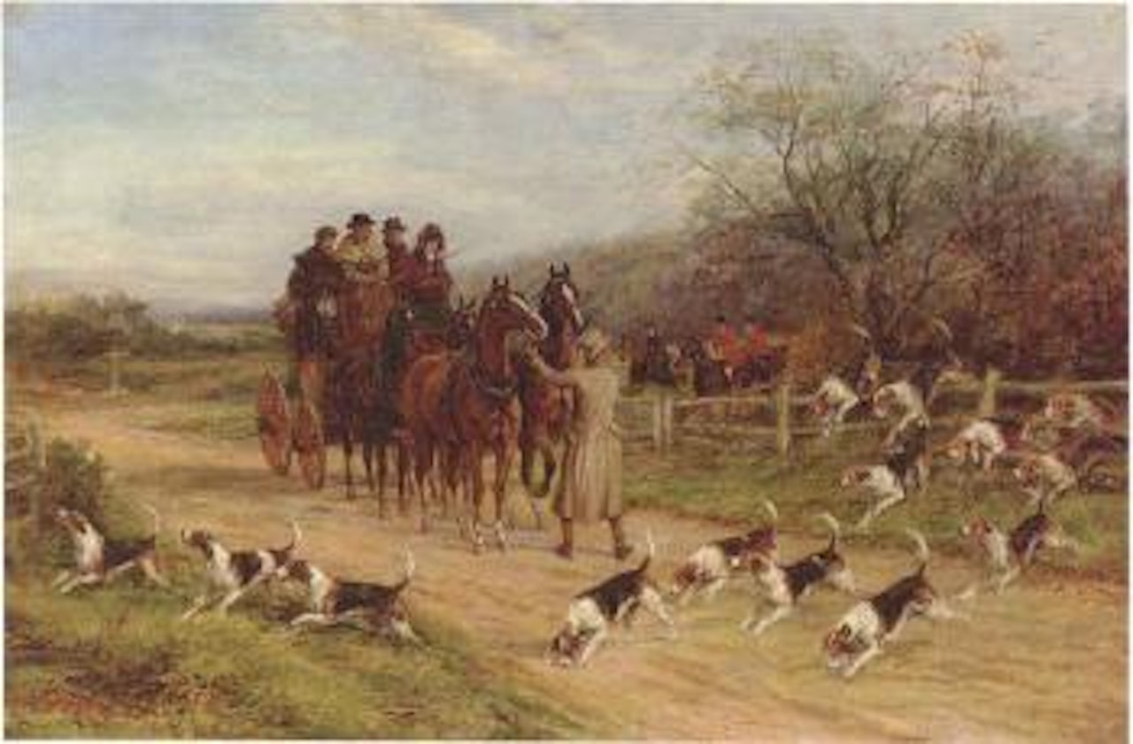 Hounds first, gentlemen, hounds first by Heywood Hardy