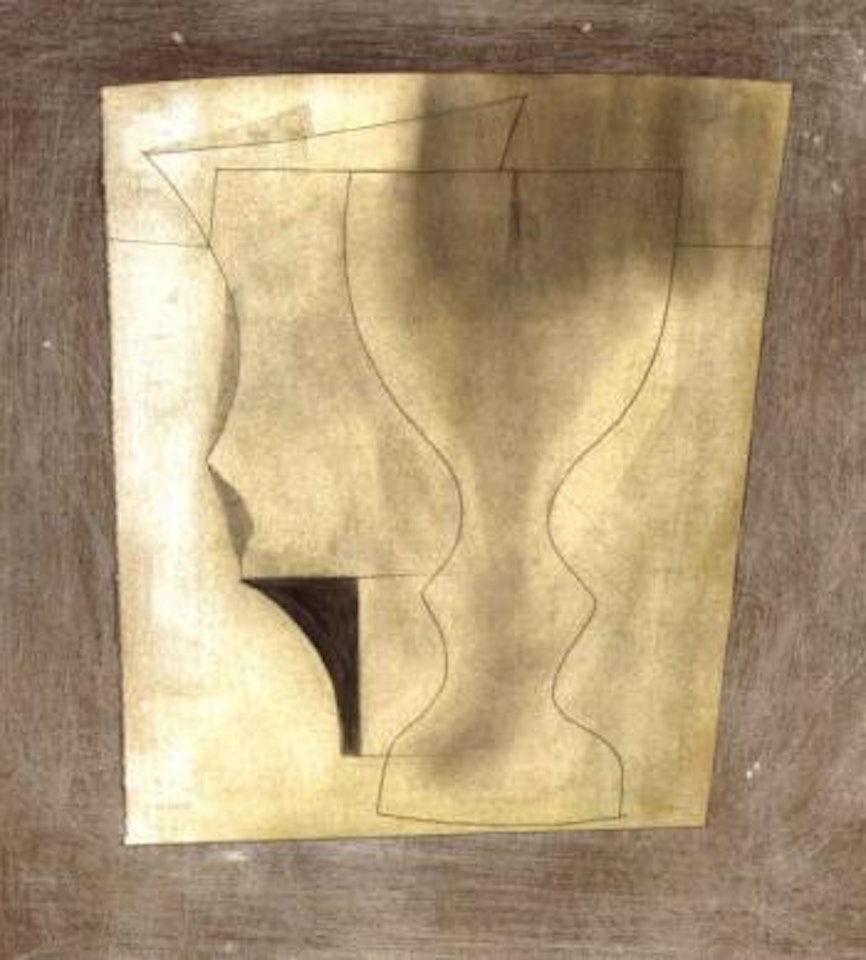 Olive green by Ben Nicholson, O.M.