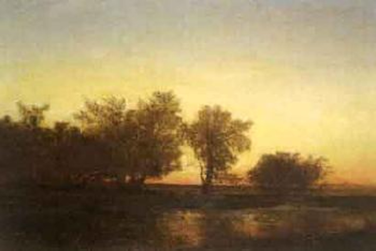 Paysage le soir by Félix Ziem