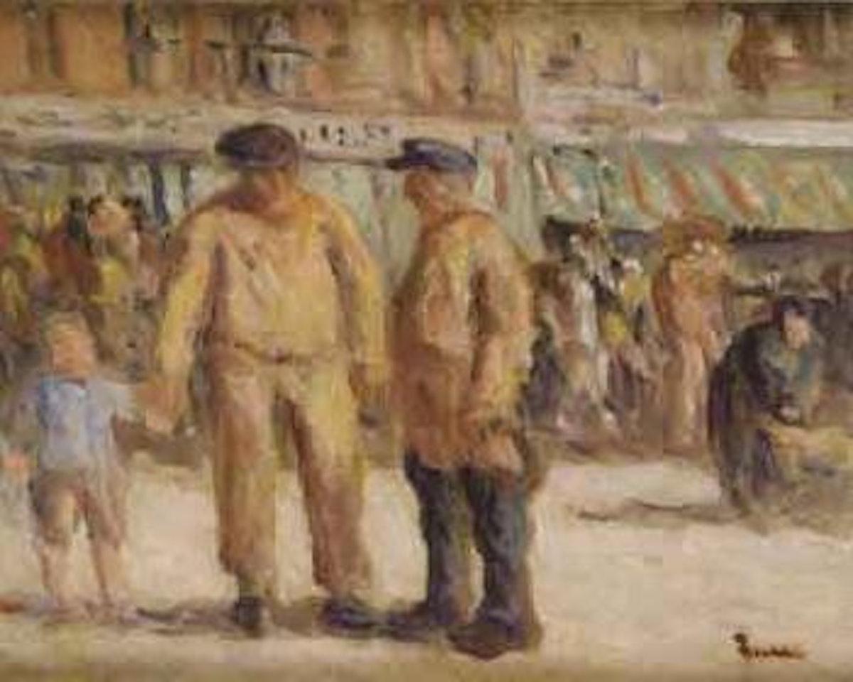 Pecheurs au Treport by Maximilien Luce