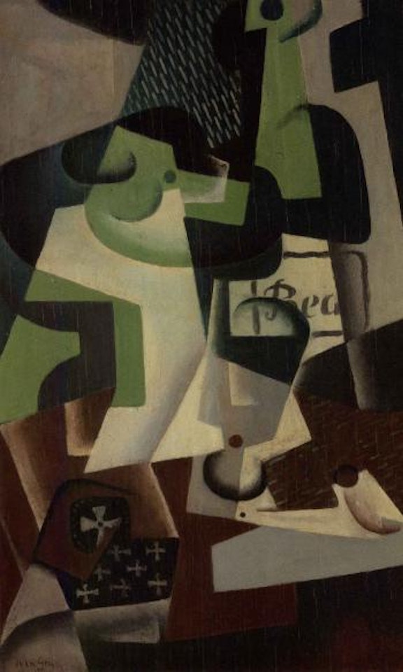 Bouteille et compotier by Juan Gris
