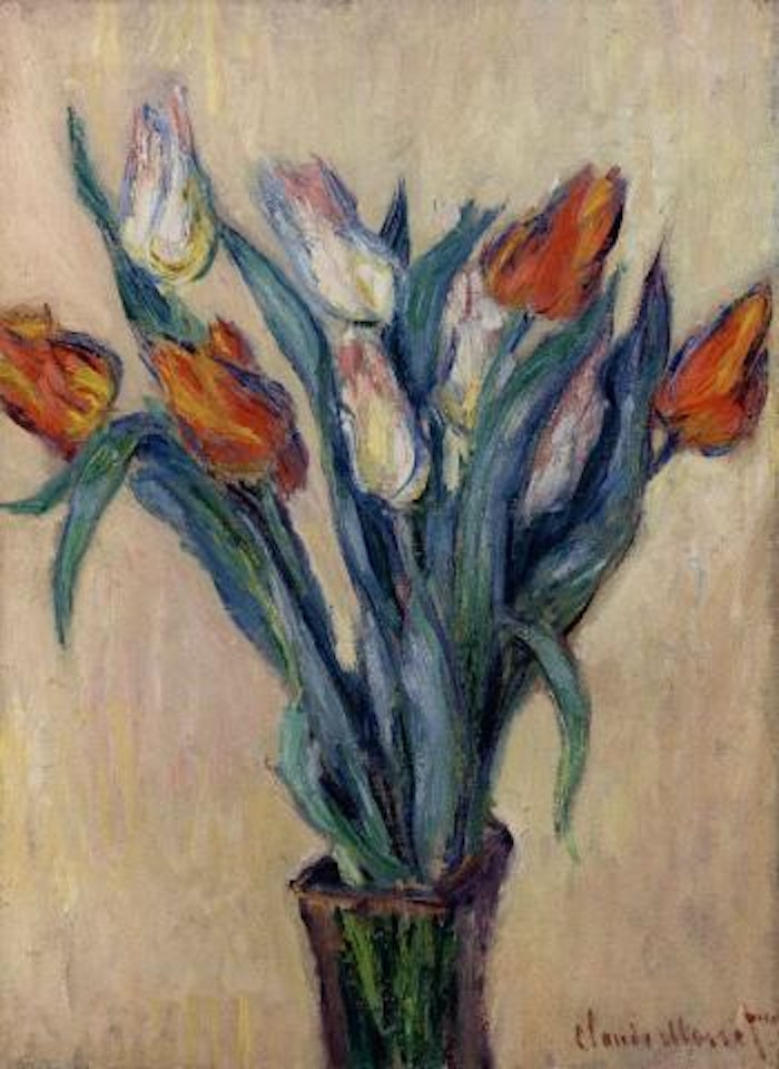 Vase de tulipes by Claude Monet