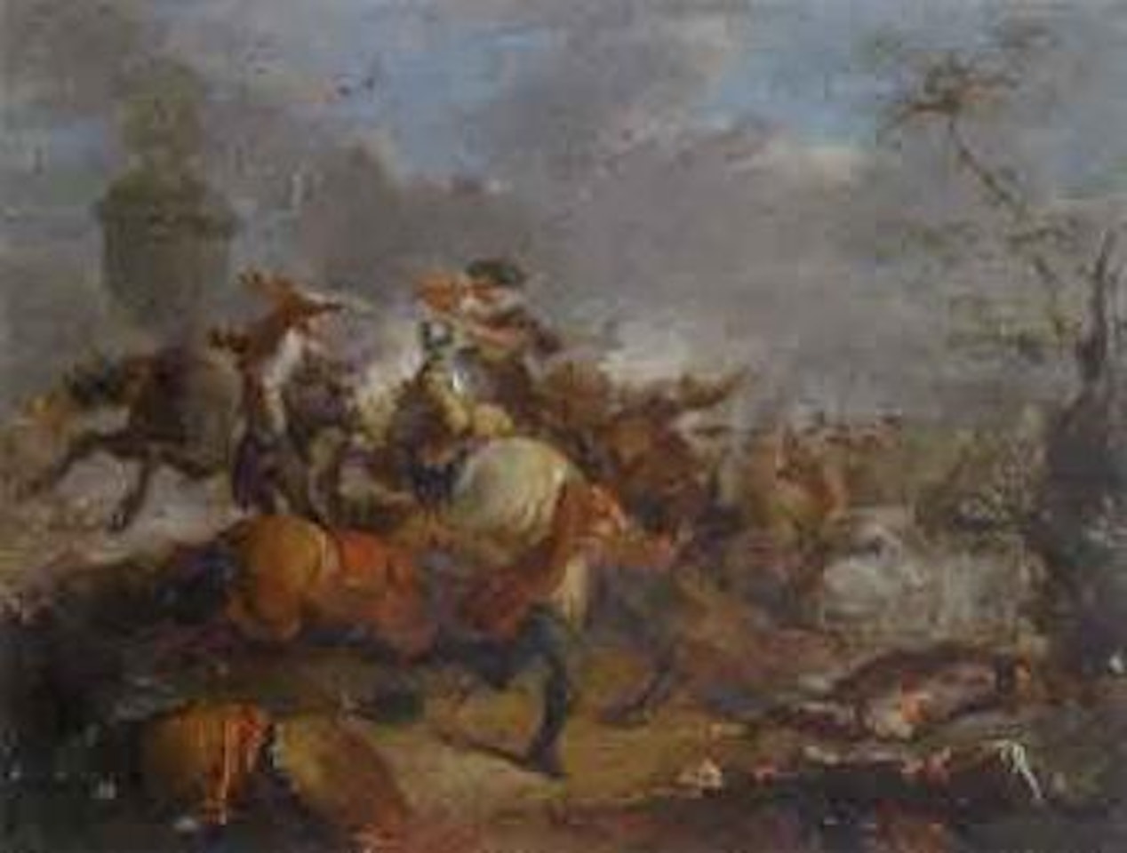 Battle scene by European School