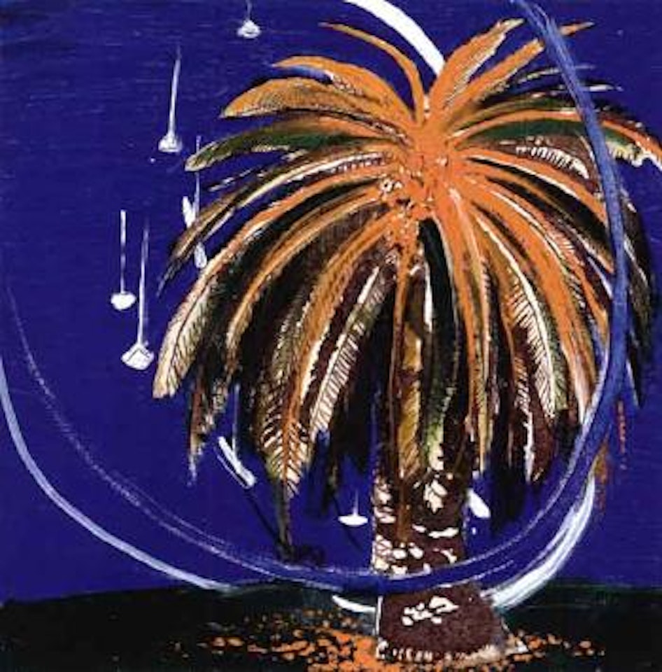 Orange palm and Lavender Bay by Brett Whiteley