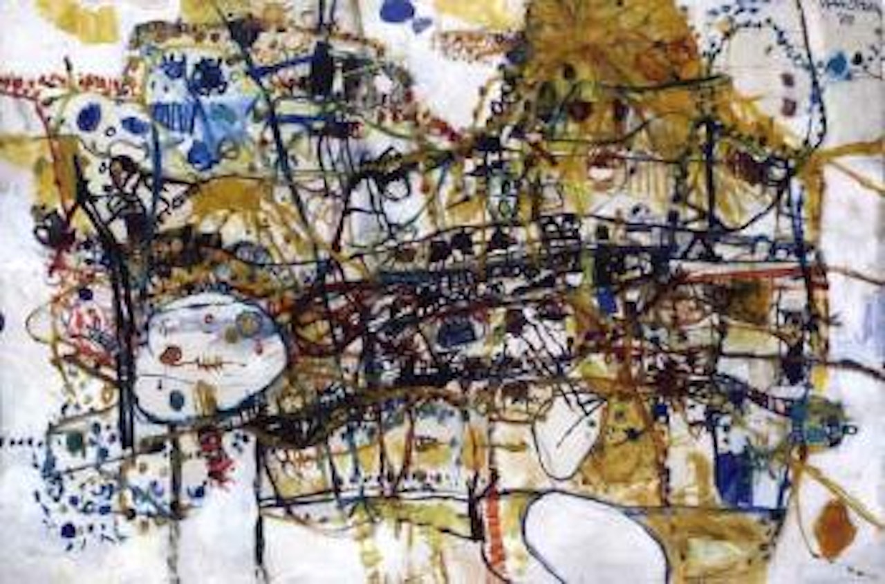 People who live in Victoria Street by John Olsen
