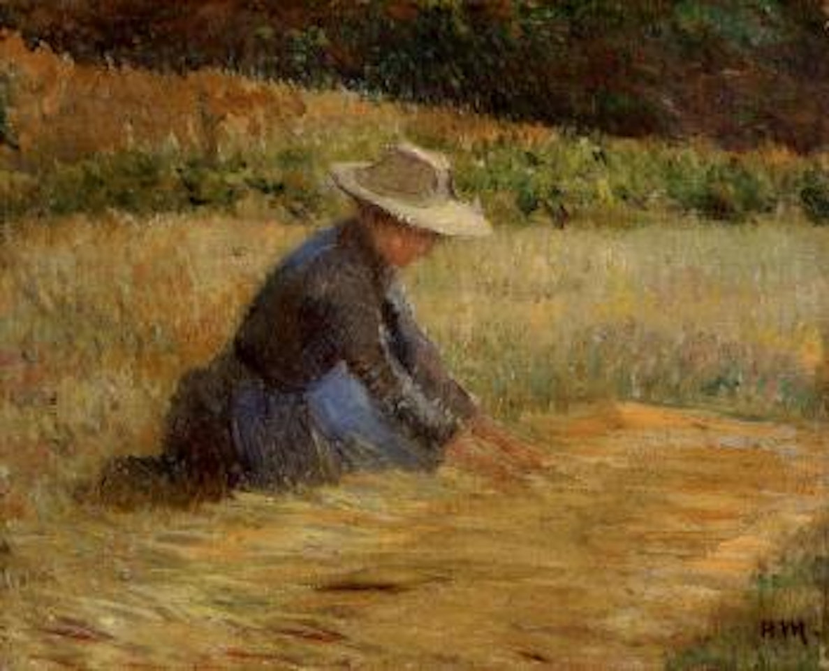 Paysanne au pre by Henri Jean Guillaume Martin