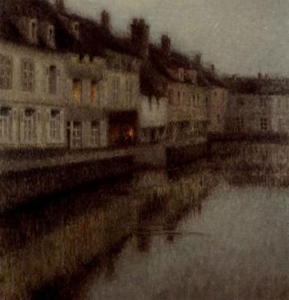 Crepuscule, maisons quai du Rosaire by Henri Le Sidaner