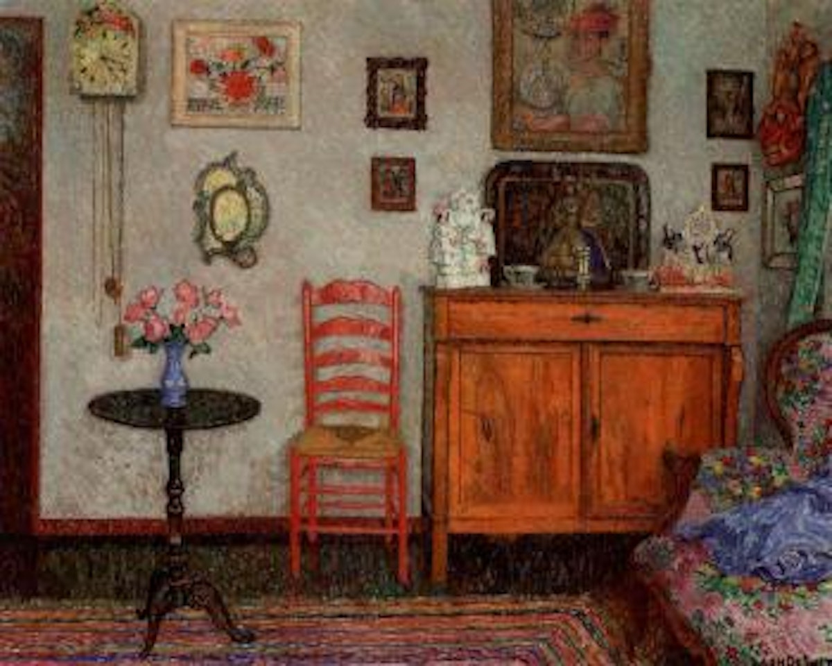 Interieur de la maison du peintre by Leon de Smet