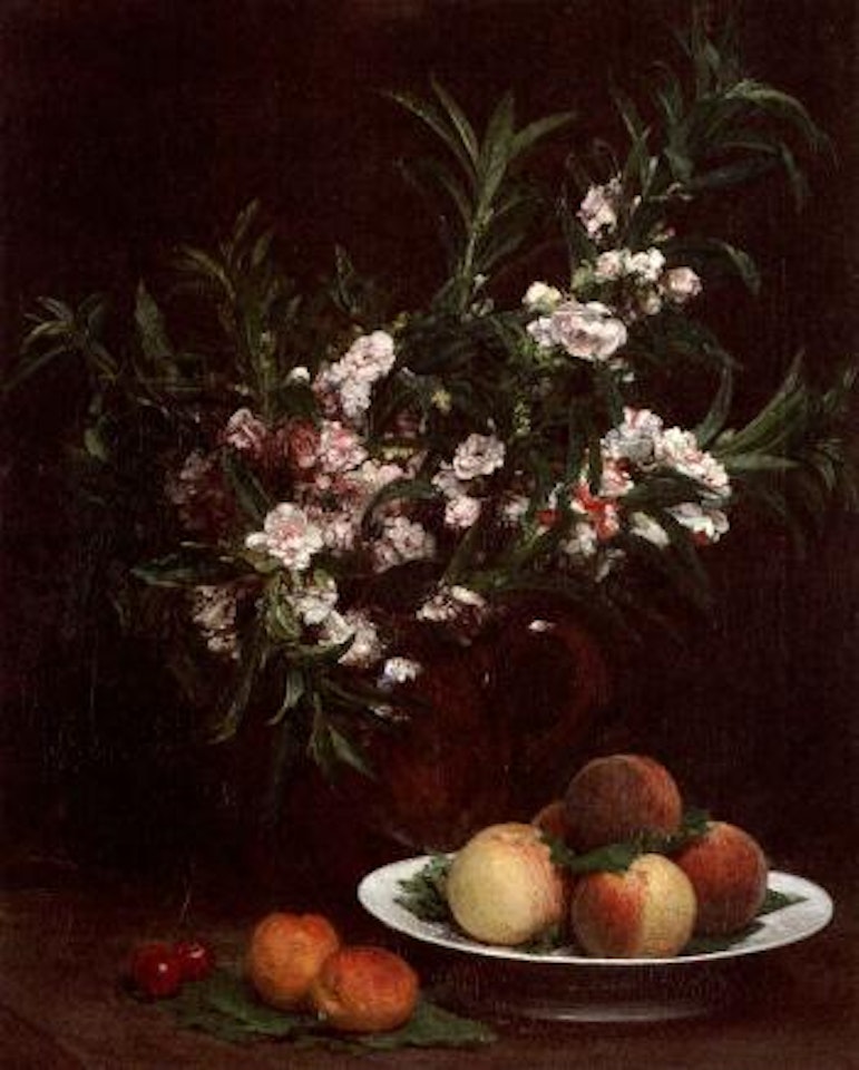 Nature morte avec peches et abricots by Henri Fantin-Latour