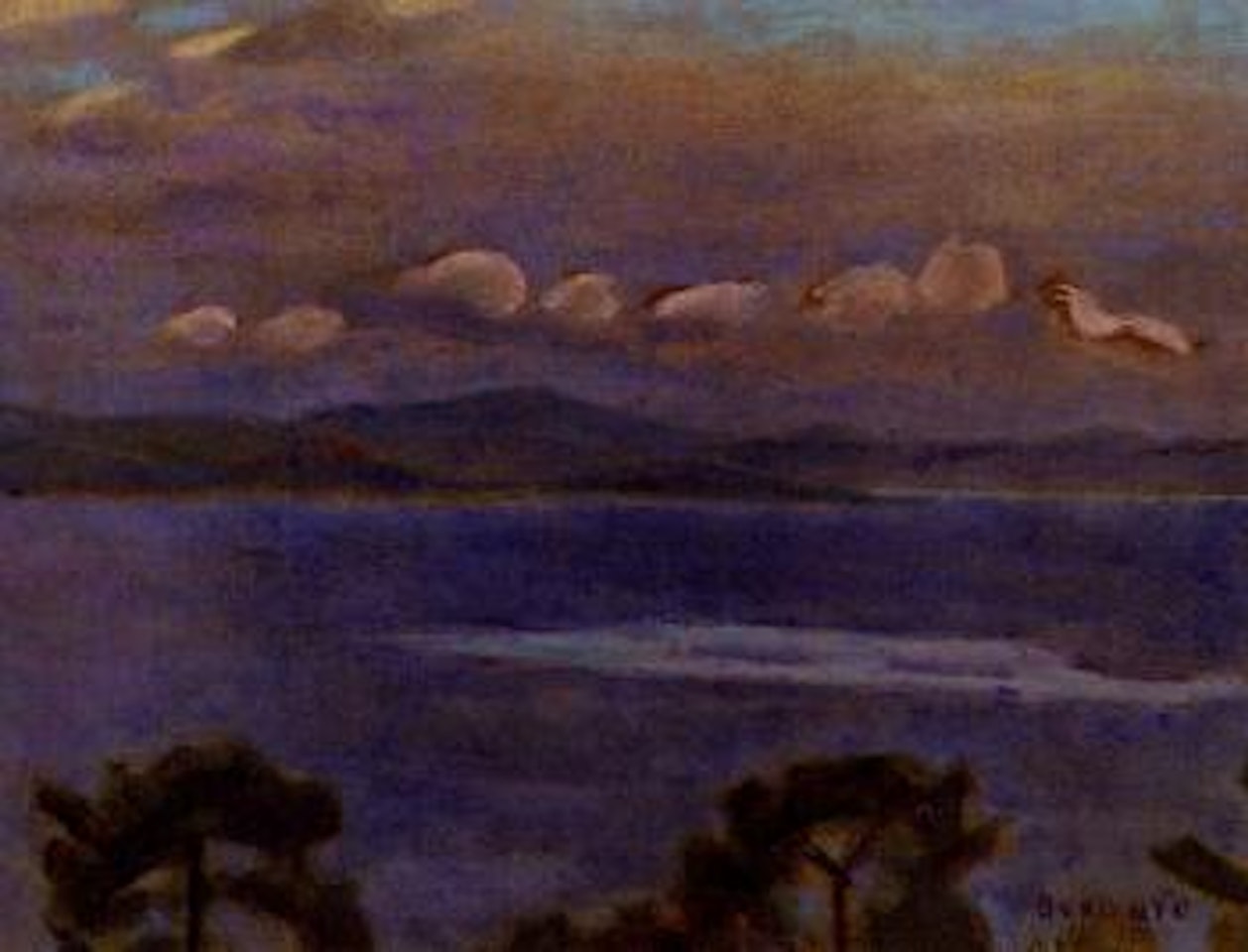 Paysage de nuit by Pierre Bonnard