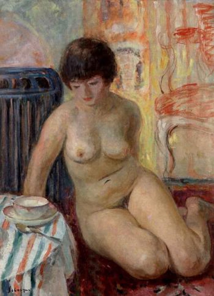 Nu a la tasse de the by Henri Lebasque