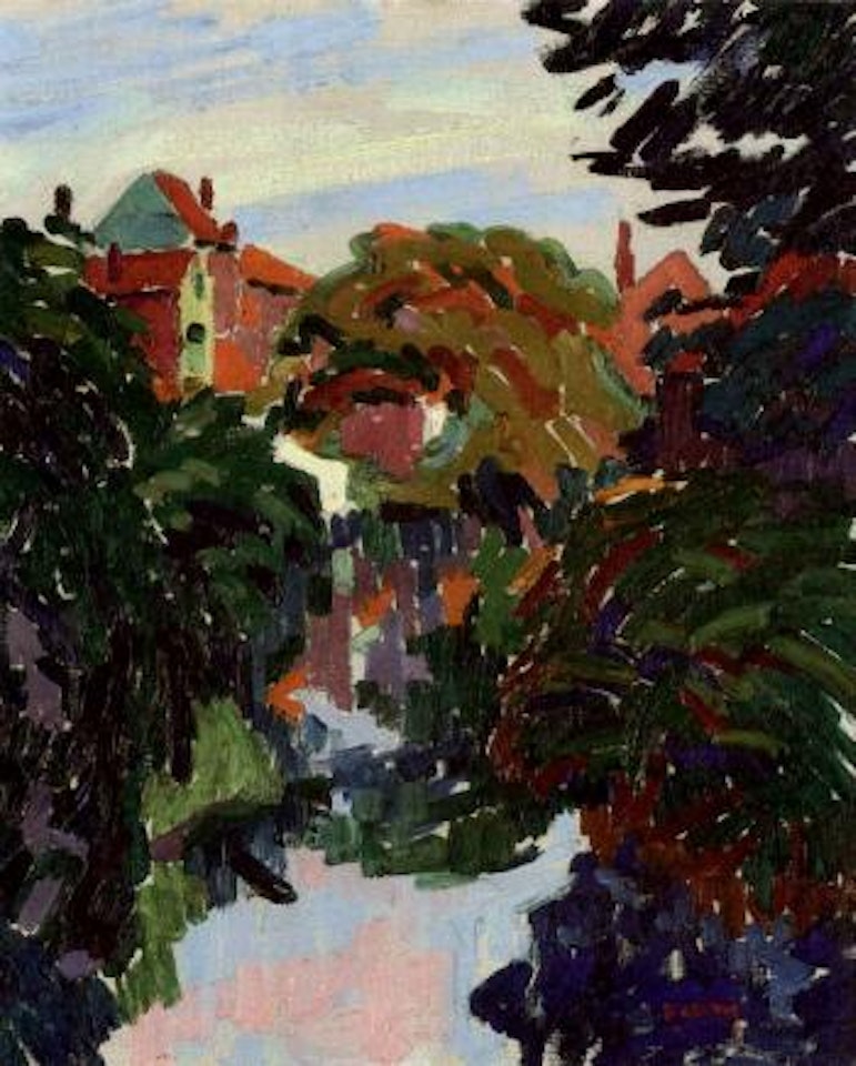Maison au bord de l'eau by Auguste Herbin