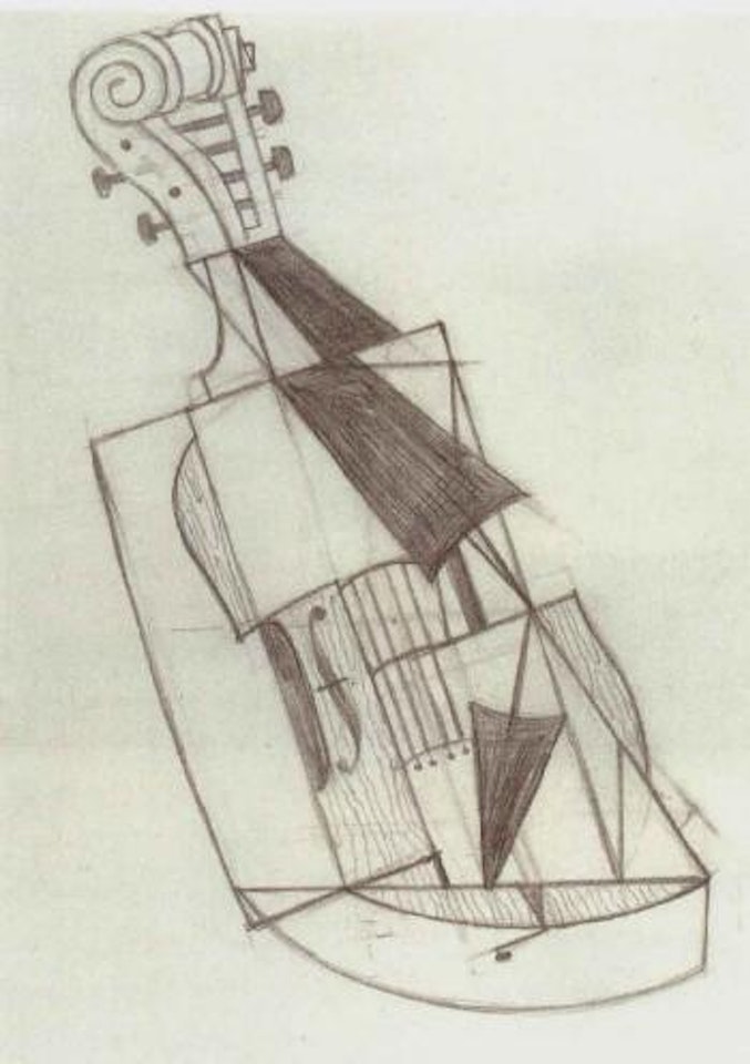 Etude de violon by Juan Gris