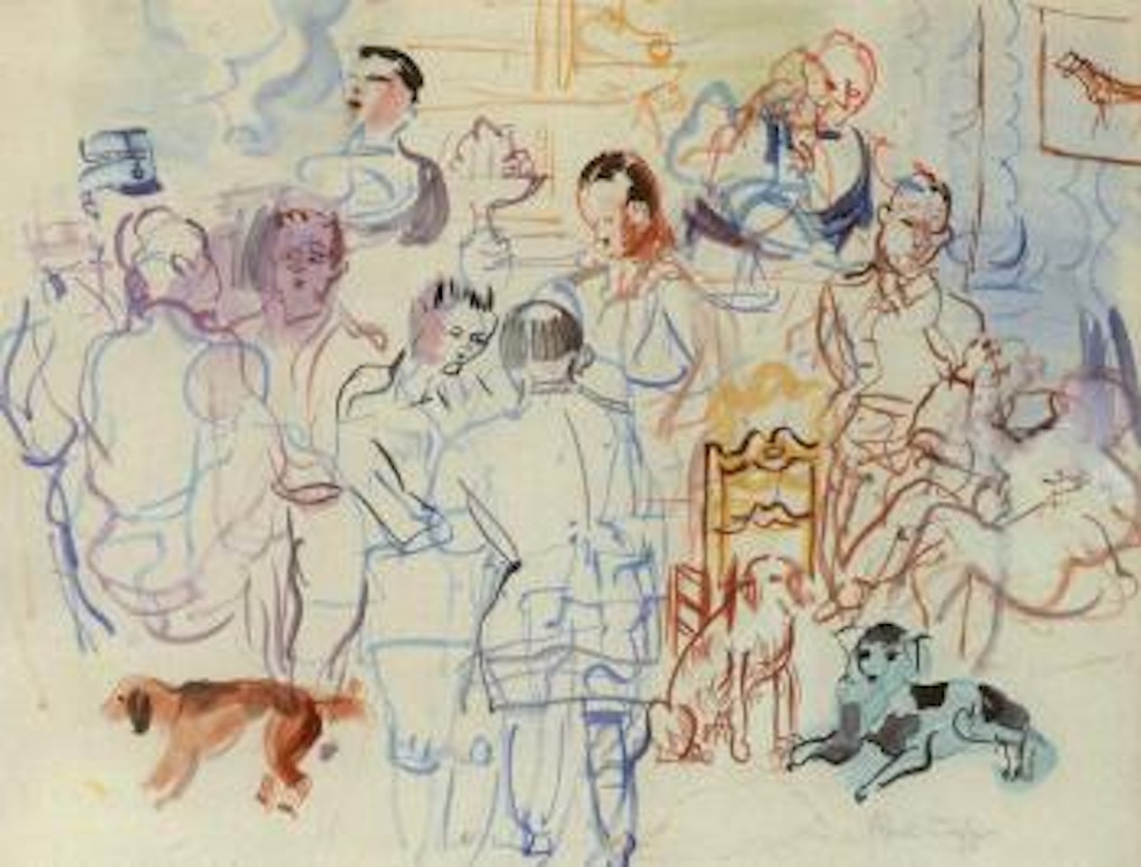 Repas des chasseurs by Raoul Dufy