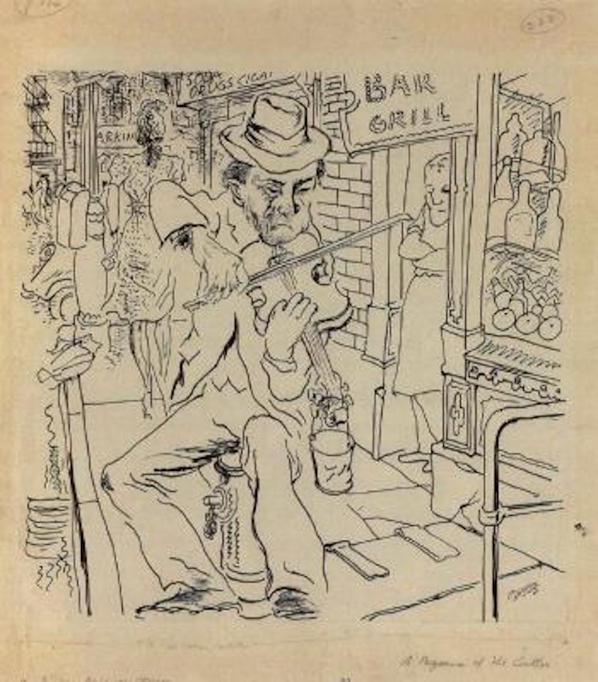 Paganini of the gutter by George Grosz