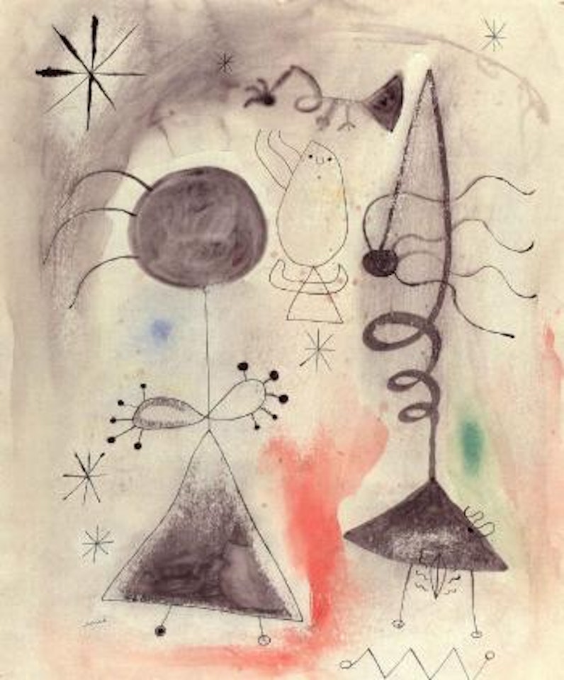 Femmes, oiseaux, etoiles by Joan Miró
