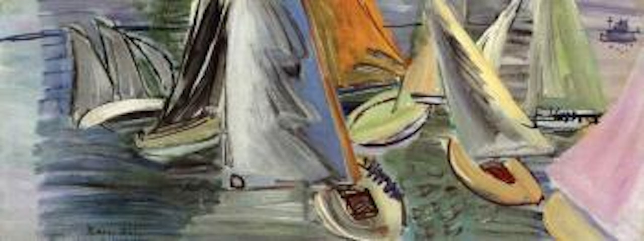 Depart des regates a Cowes by Raoul Dufy