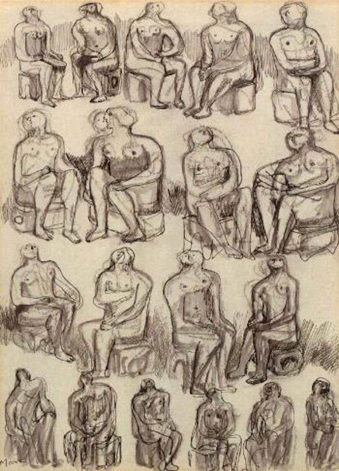 Ideas for sculpture by Henry Moore