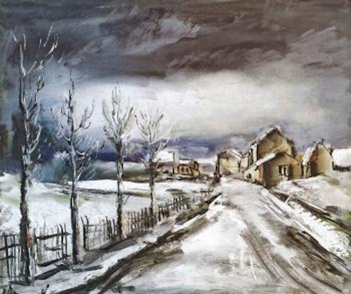 Village sous la neige by Maurice de Vlaminck