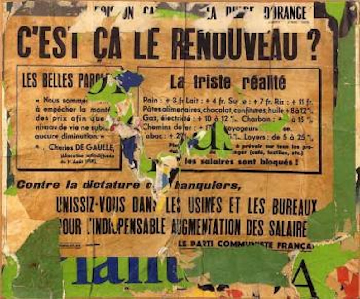 C'est ca le renouveau by Raymond Hains