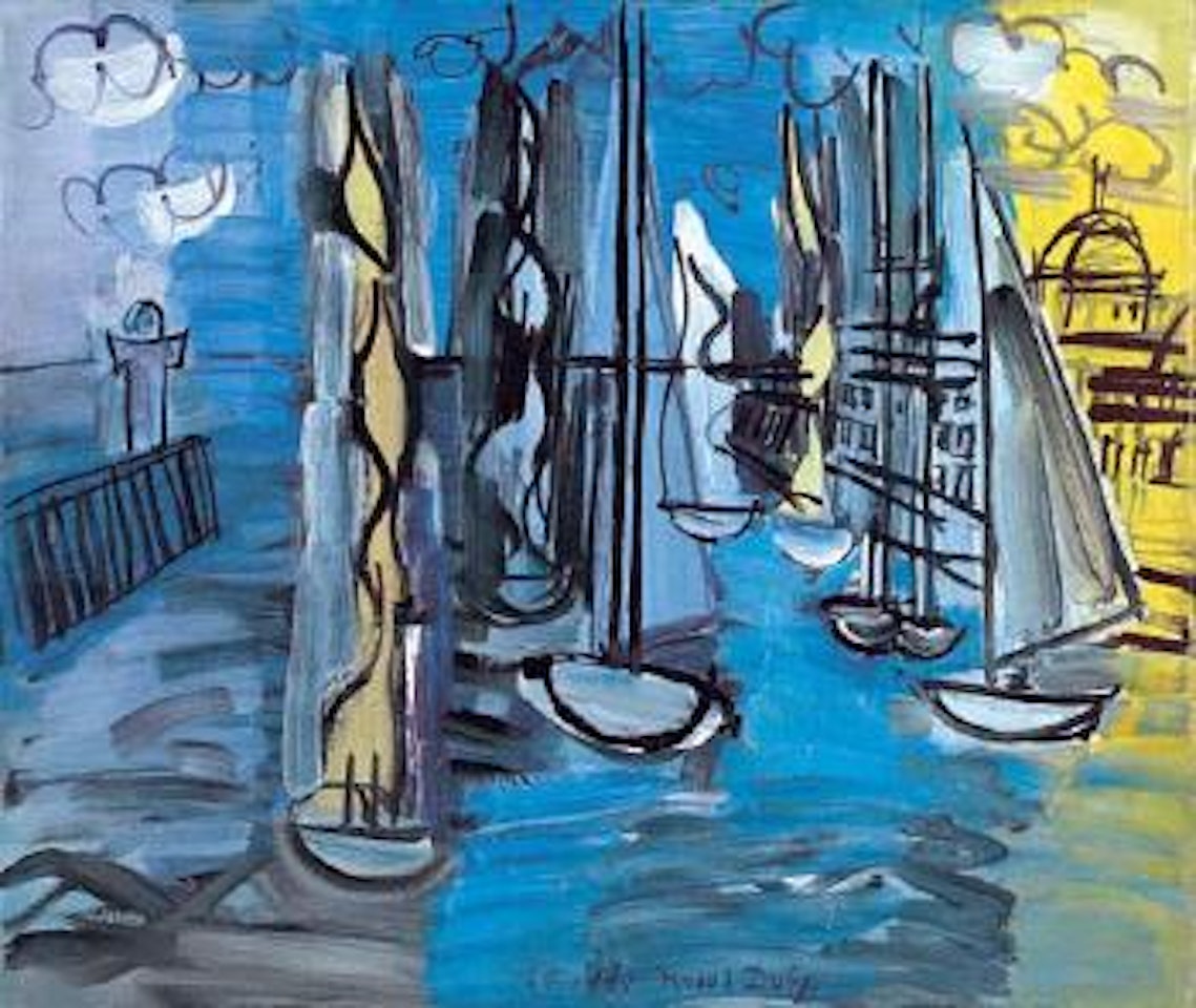 Bateaux bleus by Raoul Dufy