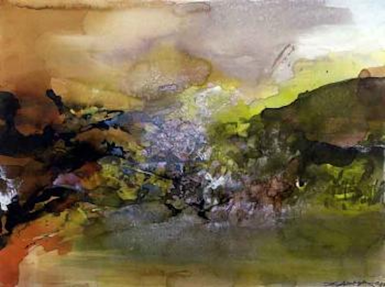 Untitled - composition by Zao Wou-Ki