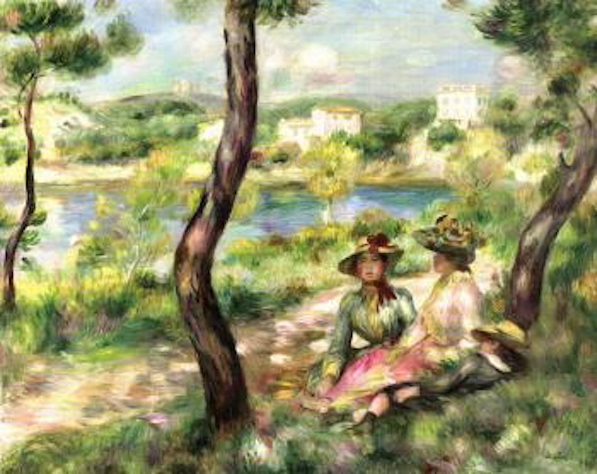 Beaulieu, femmes et garconnet by Pierre-Auguste Renoir