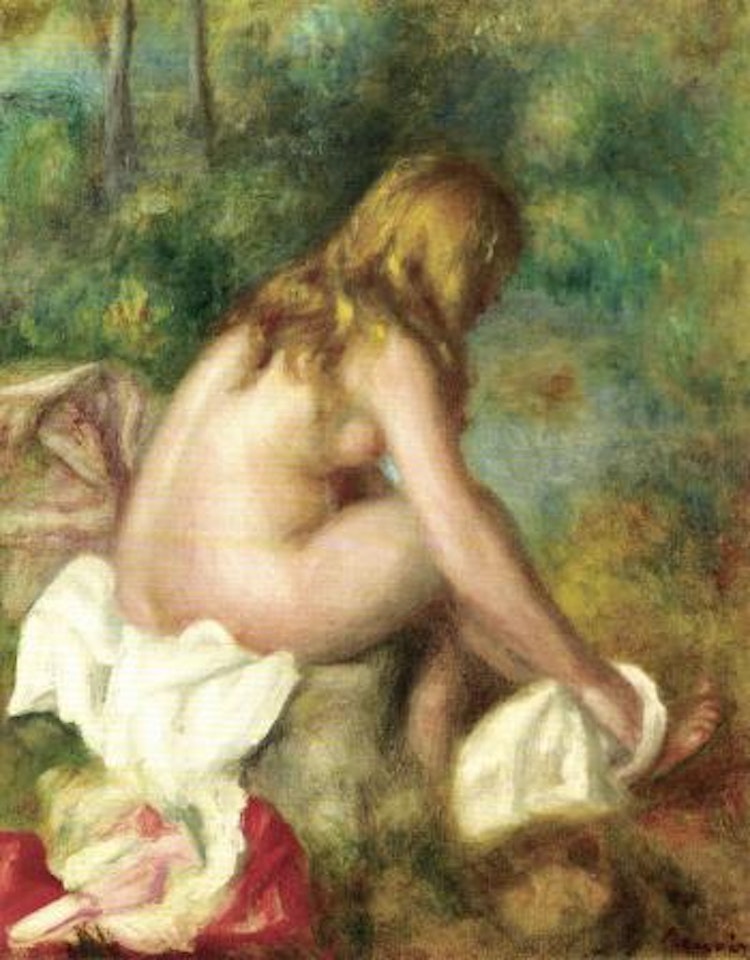 Baigneuse, nue assise by Pierre-Auguste Renoir