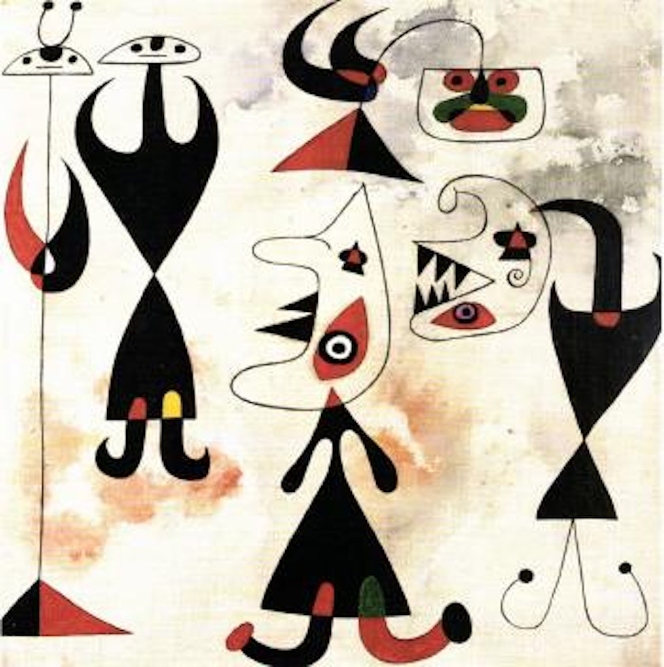 Femmes, oiseaux by Joan Miró