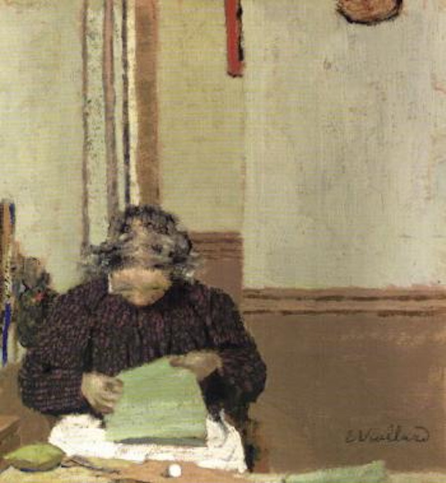 Madame Vuillard cousant by Édouard Vuillard