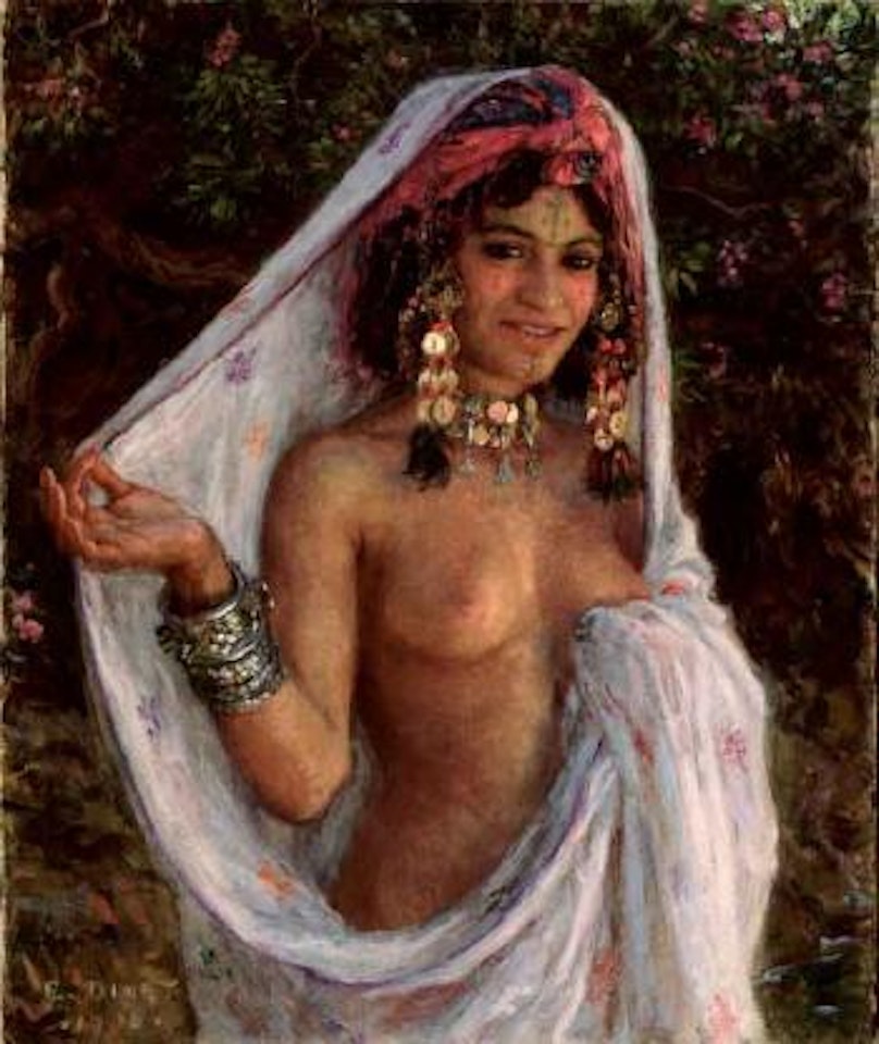 La baigneuse aux bijoux by Etienne Alphonse Dinet