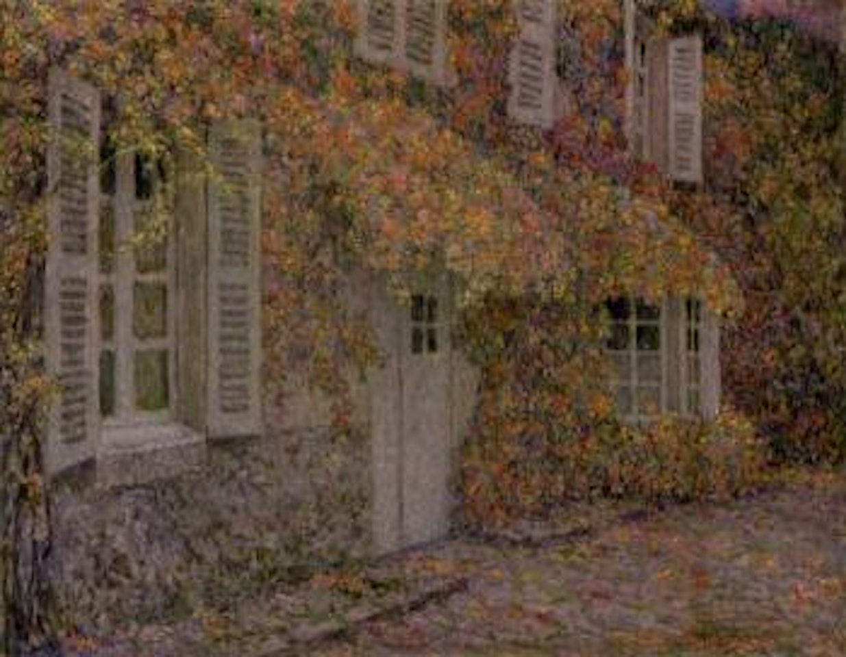 La maison de l'automne by Henri Le Sidaner
