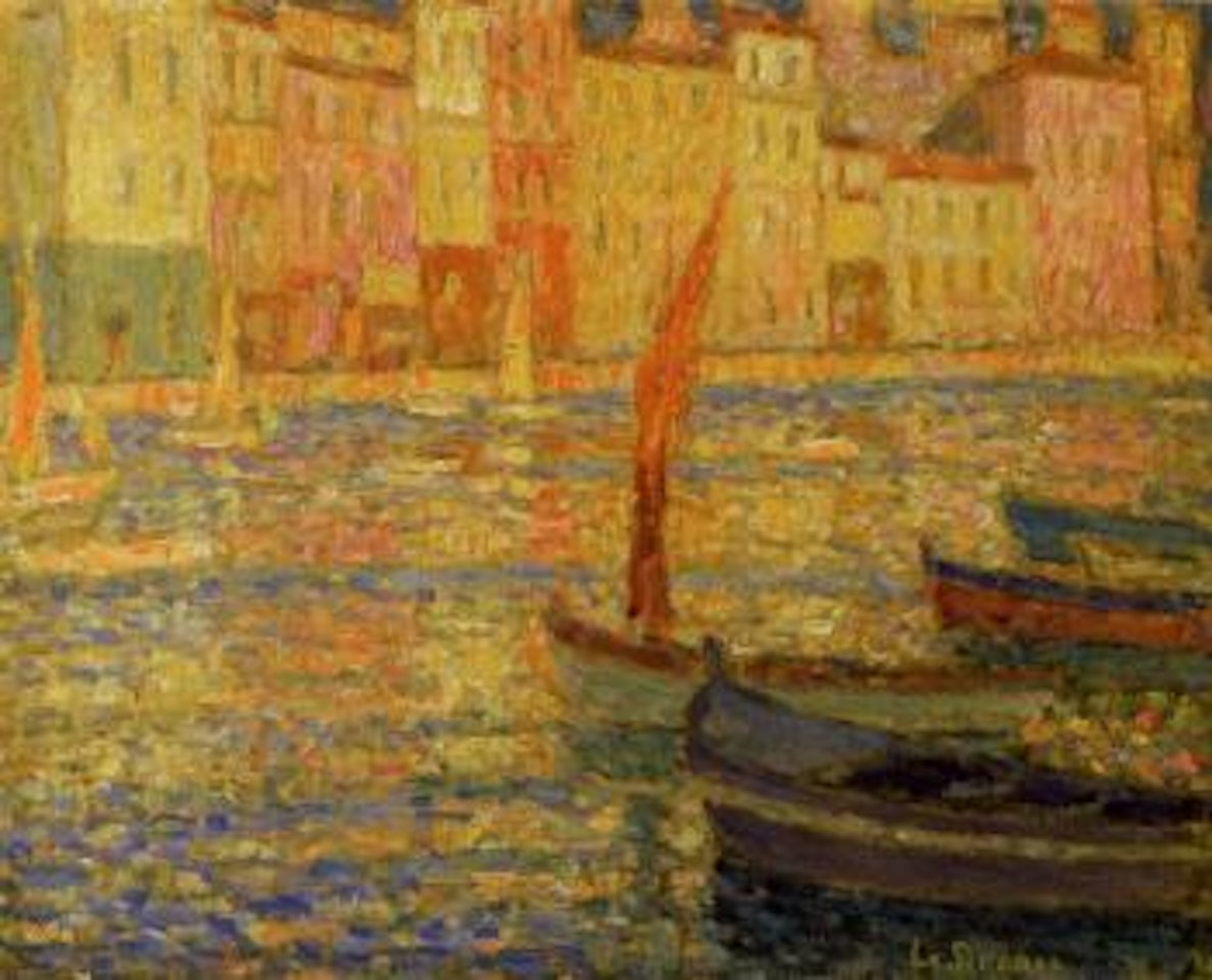 Le port au soleil, Villefranche-sur-Mer by Henri Le Sidaner