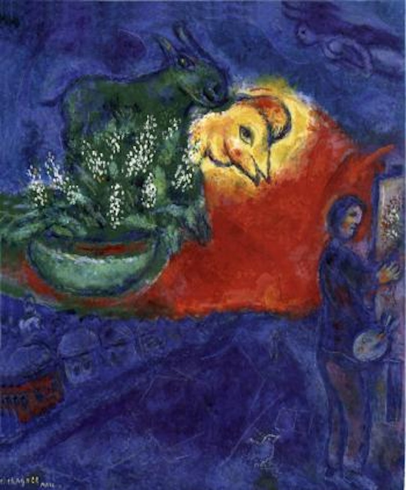 L'ane vert by Marc Chagall