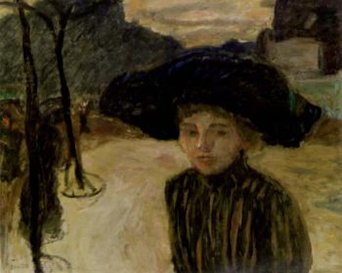 La femme au chapeau bleu by Pierre Bonnard