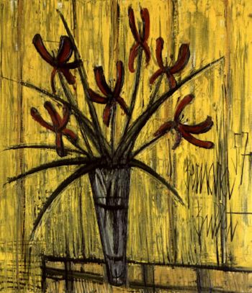 Bouquet d'iris by Bernard Buffet