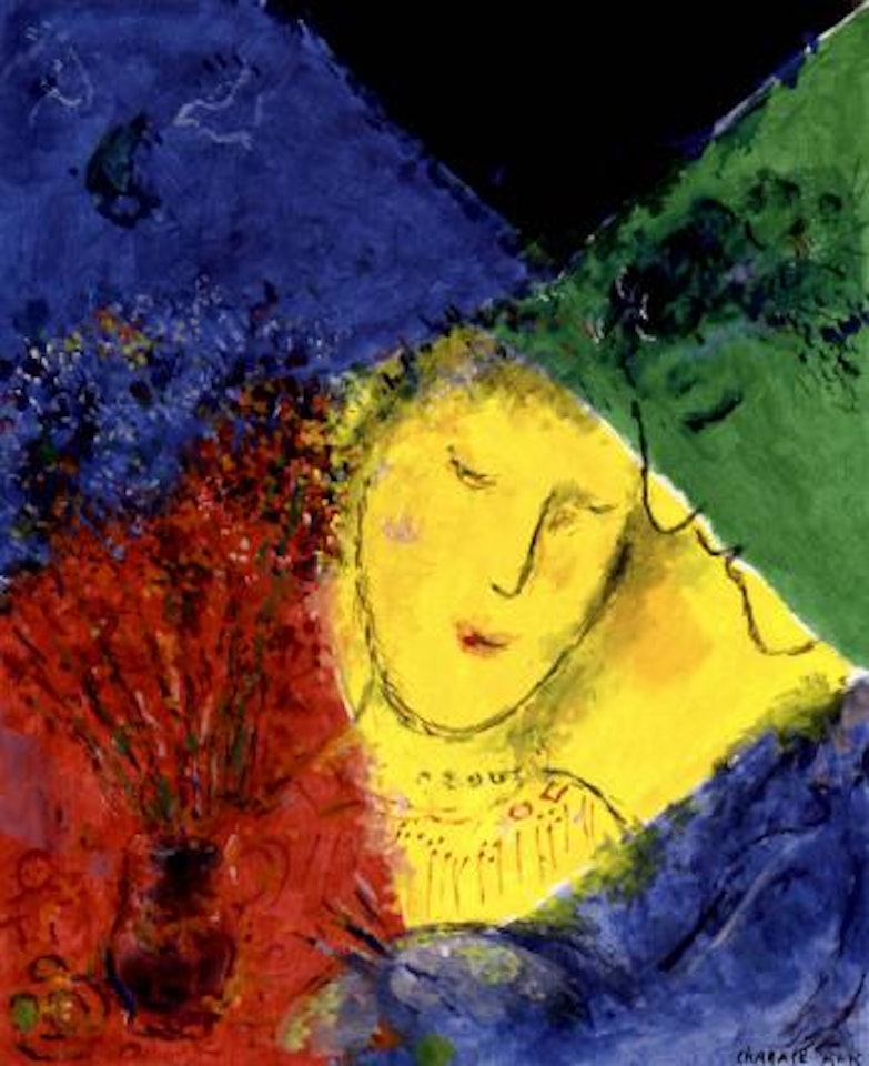 Le visage jaune by Marc Chagall