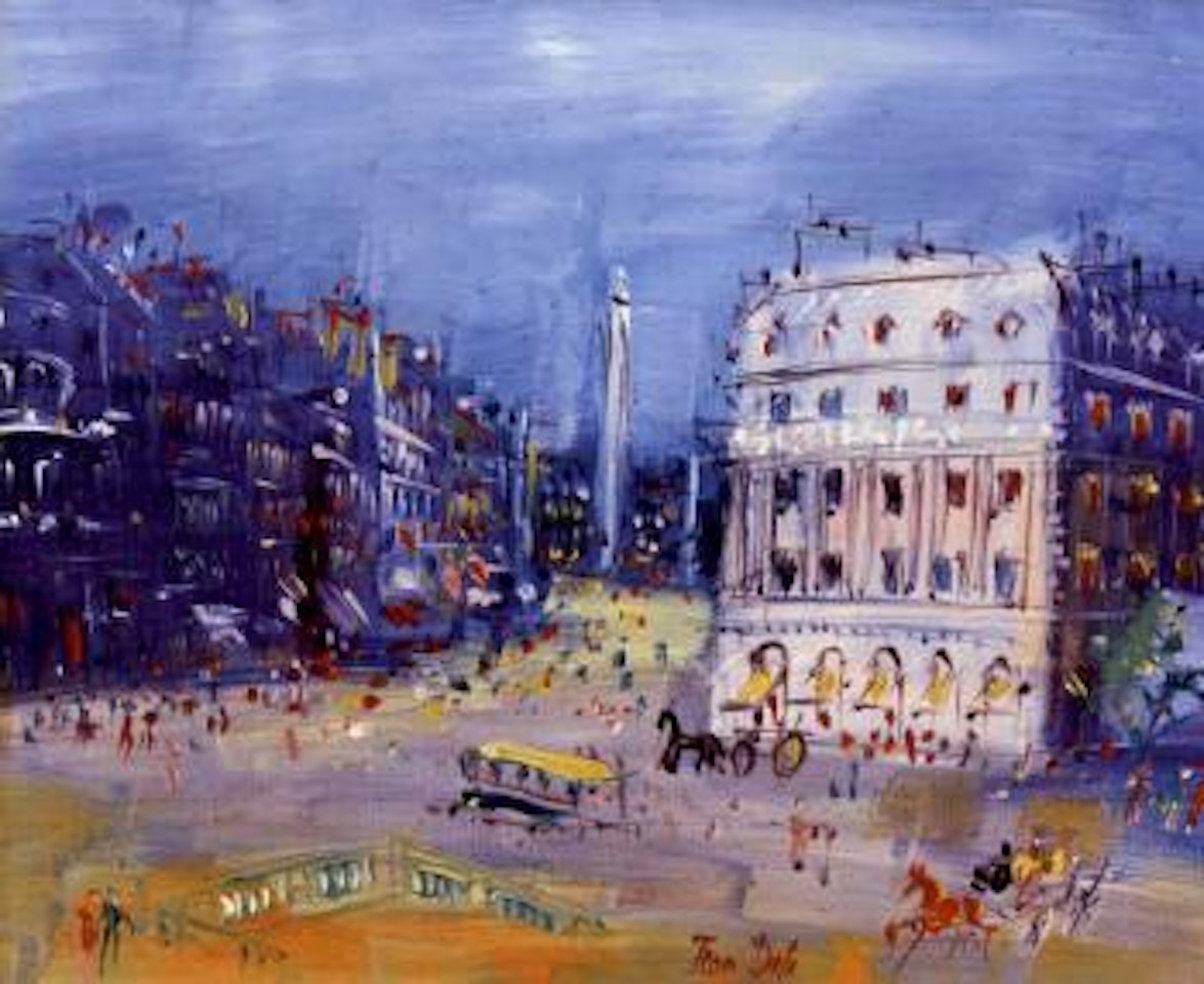 Place de l'Opera et rue de la Paix by Jean Dufy