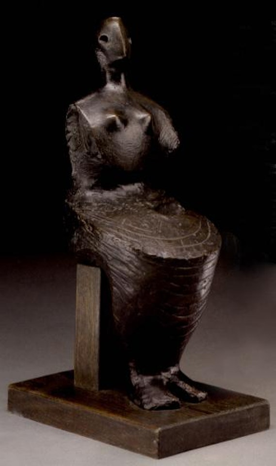 Seated figure, armless by Henry Moore