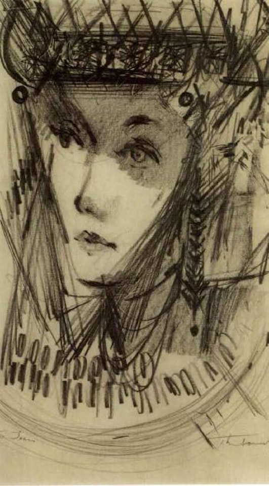 Portrait of woman by Wayne Thiebaud