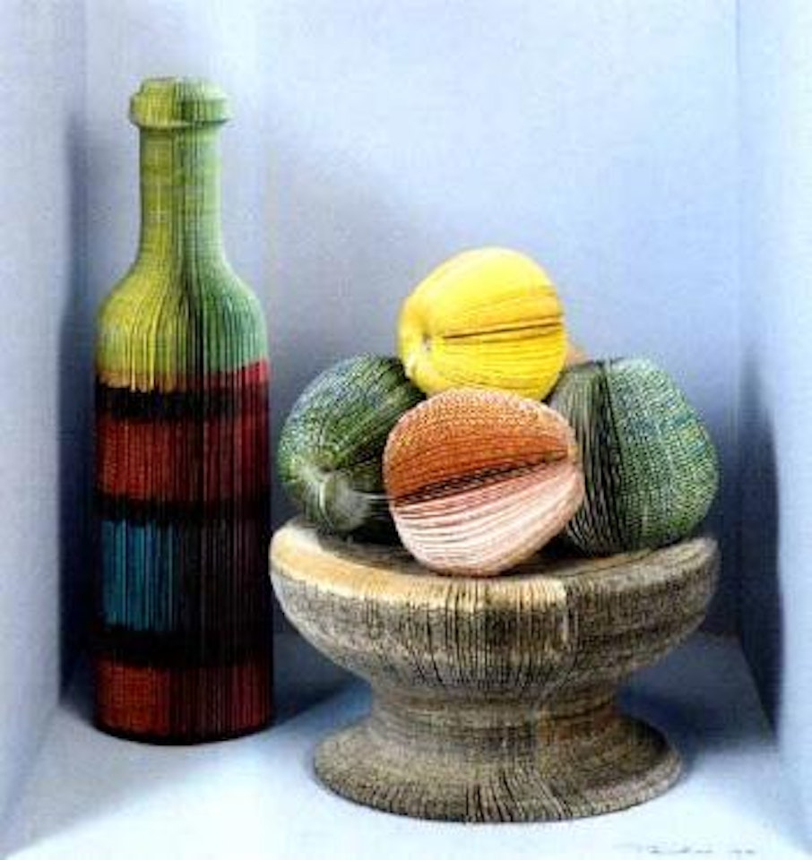 Still life with apples on plate by Pavlos Dionyssopoulos