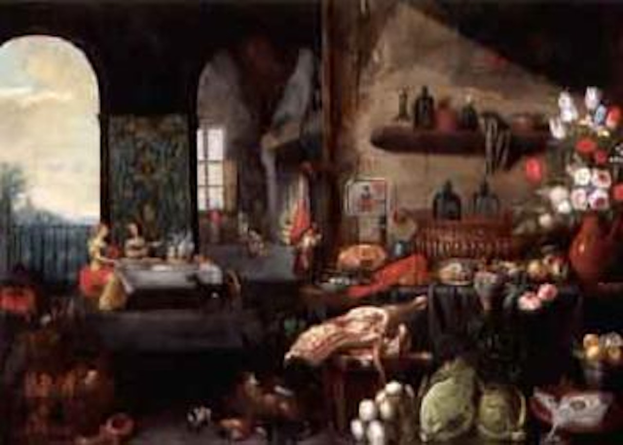 Kitchen still life by Jan Van Kessel The Elder